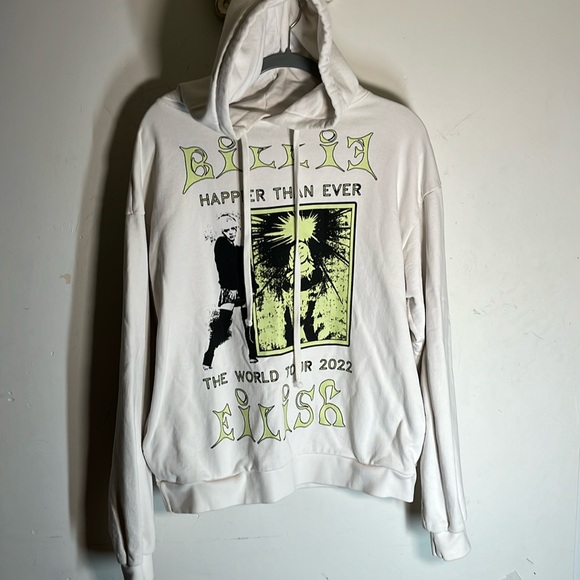 Billie Eillish Happier Than Ever Tour organic cotton unisex hoody. New - Picture 1 of 10